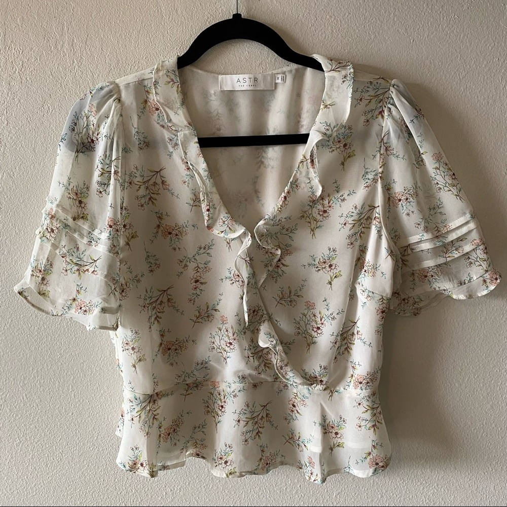 ASTR The Label Ruffle Top